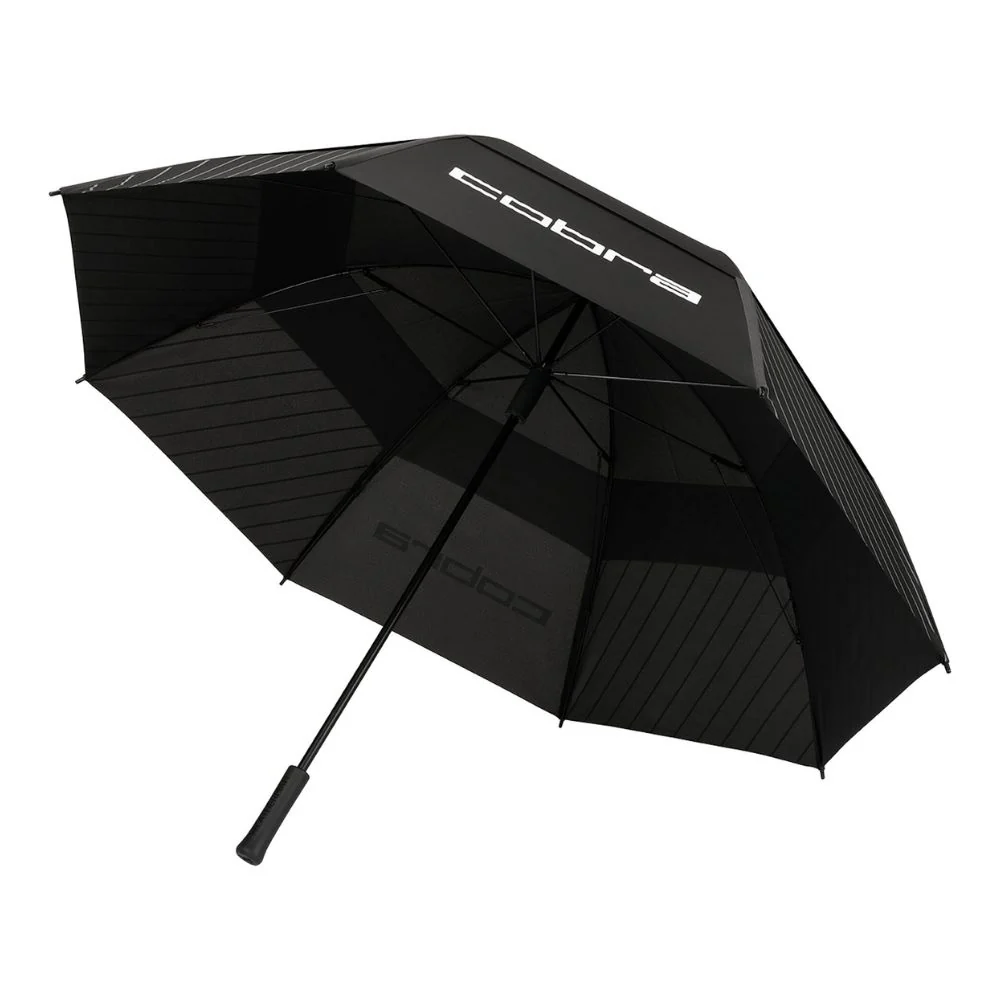 Cobra Double Canopy Golf Umbrella - Black / Grey - Image 2