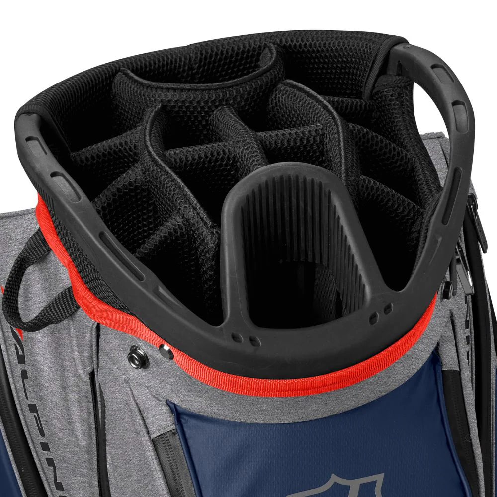 Wilson Golf Alpine Dry Cart Bag - Grey / Navy / Red - Image 3