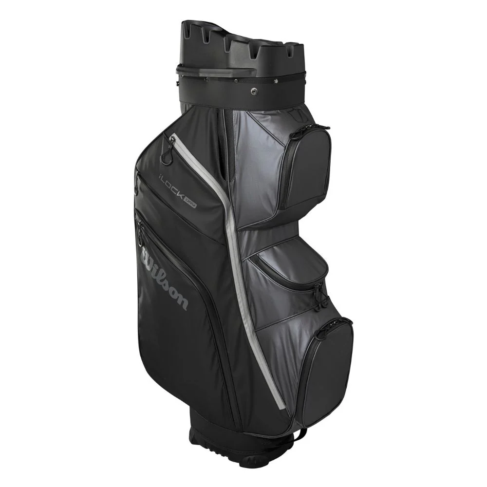 Wilson Golf I-Lock 4 Dry Organiser Cart Bag - Black / Grey - Image 4