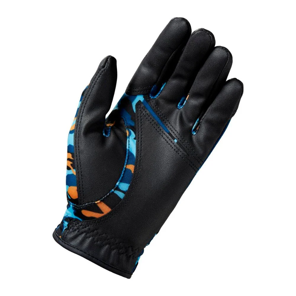 Wilson Golf Junior One Size Fits All Golf Glove - Black / Orange Camo - Image 3