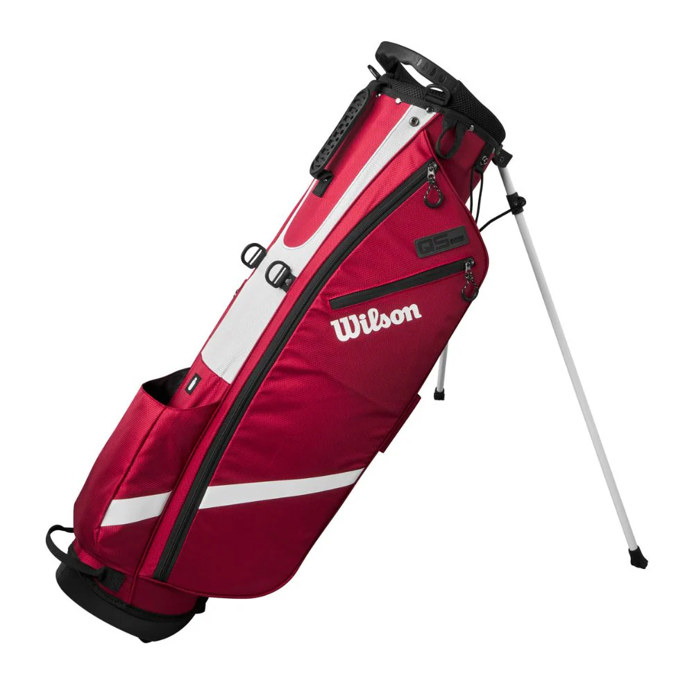 Wilson Quiver Lightweight Golf Stand Bag - Red / White / Black