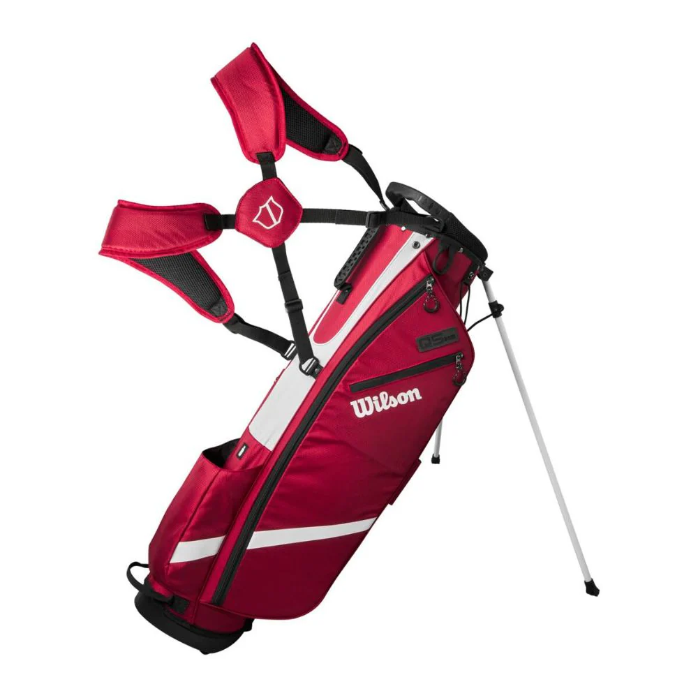 Wilson Quiver Lightweight Golf Stand Bag - Red / White / Black - Image 2
