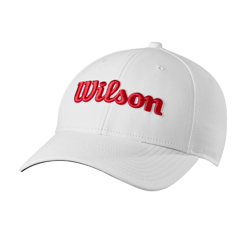 Wilson Tour Golf Cap - White / Red