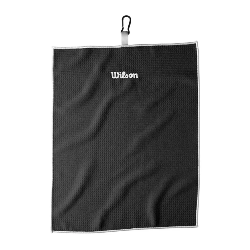 Wilson Tri Fold Golf Towel - Black - Image 2