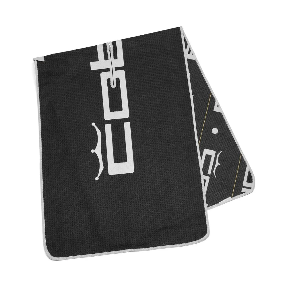 Cobra Microfiber Tour Golf Towel - Black - Image 2