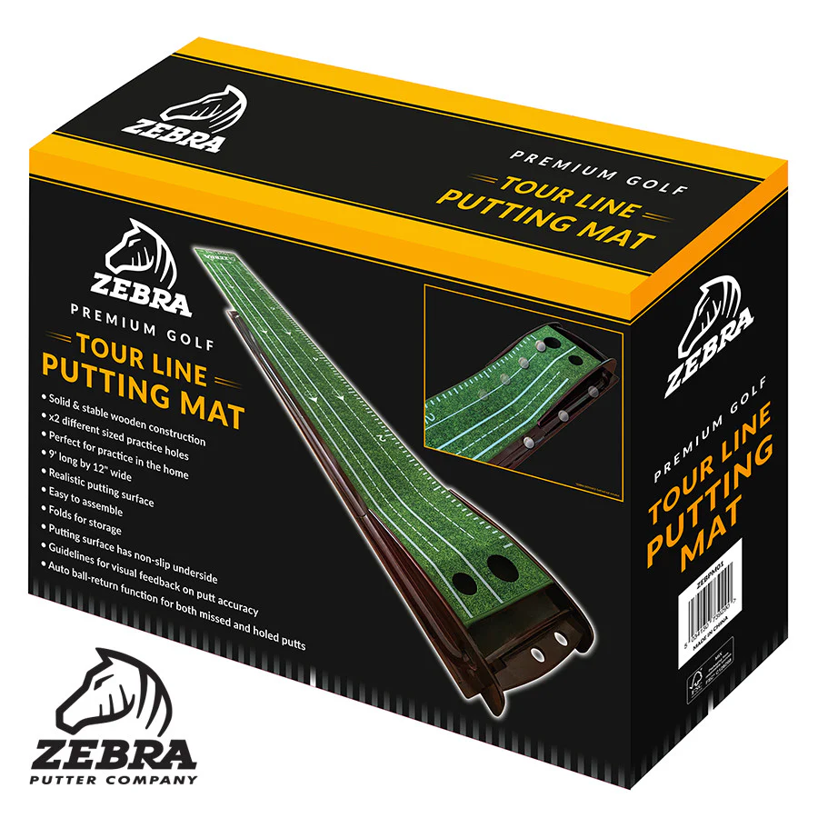 Zebra Tour Line Premium Putting Mat 275x30cm - Image 3